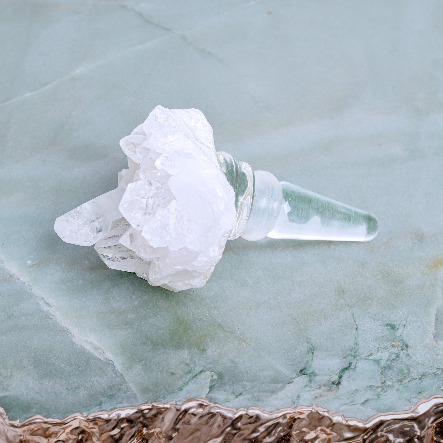 Crystal Quartz Bottle Stopper 1