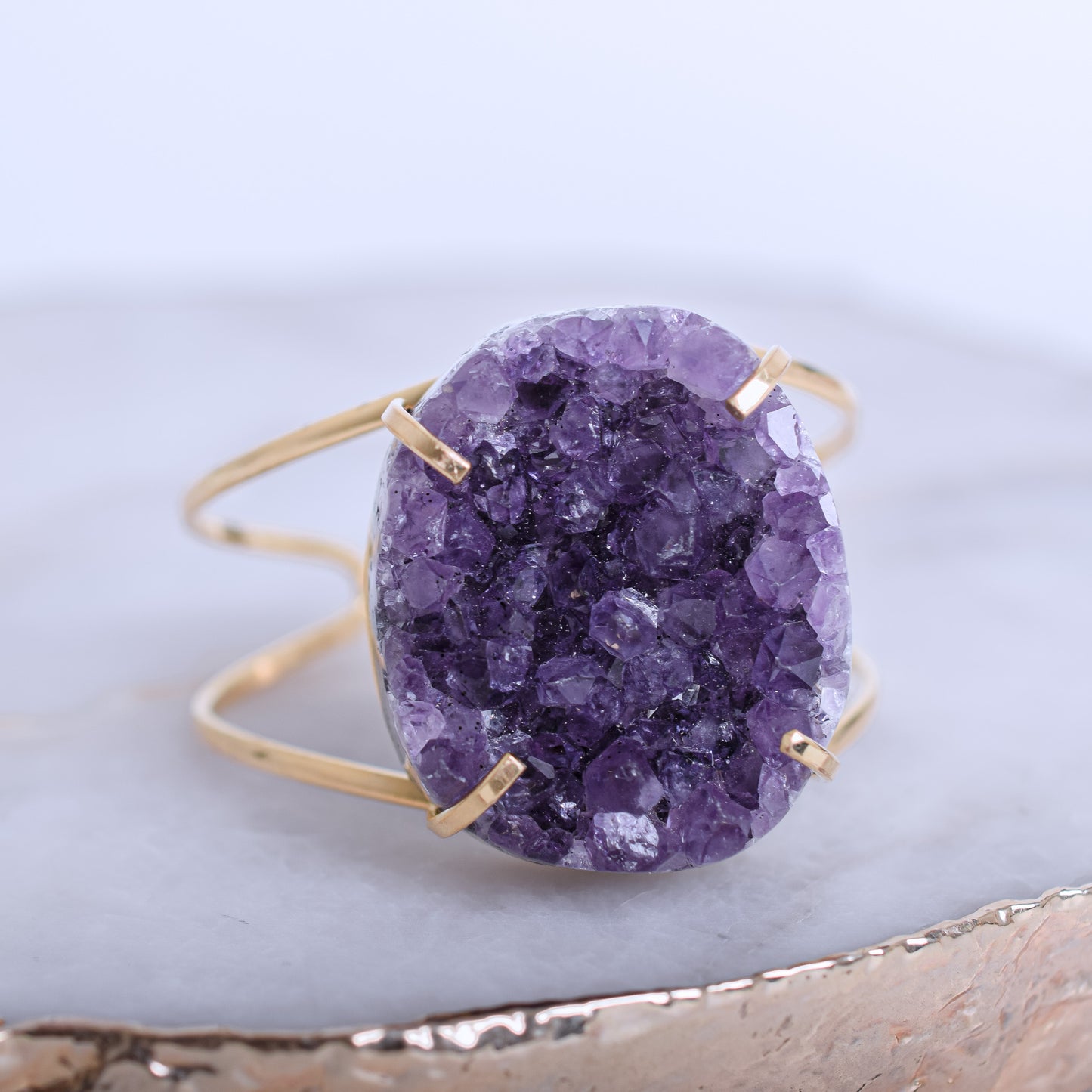 Amethyst Gold Plated Pracelet 1