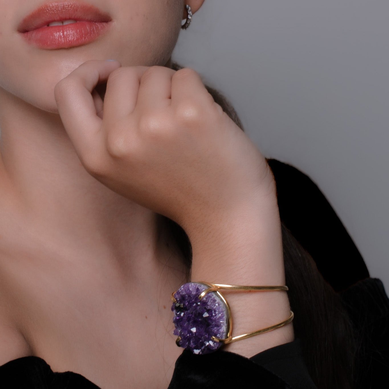Amethyst Gold Plated Pracelet 1