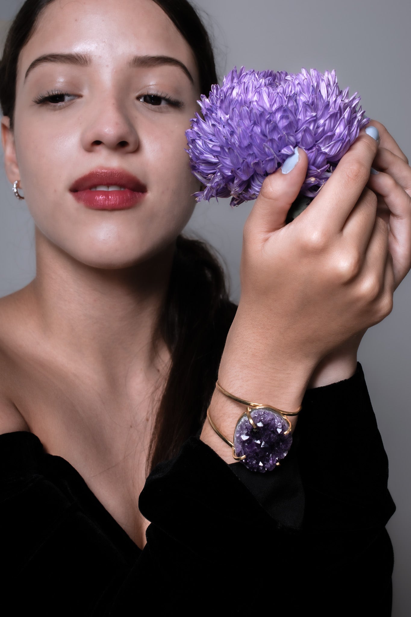 Amethyst Gold Plated Pracelet 1