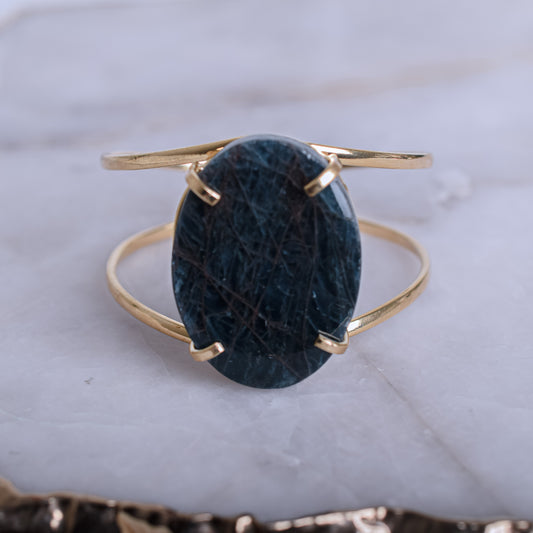 Apatite Gold Plated Bracelet