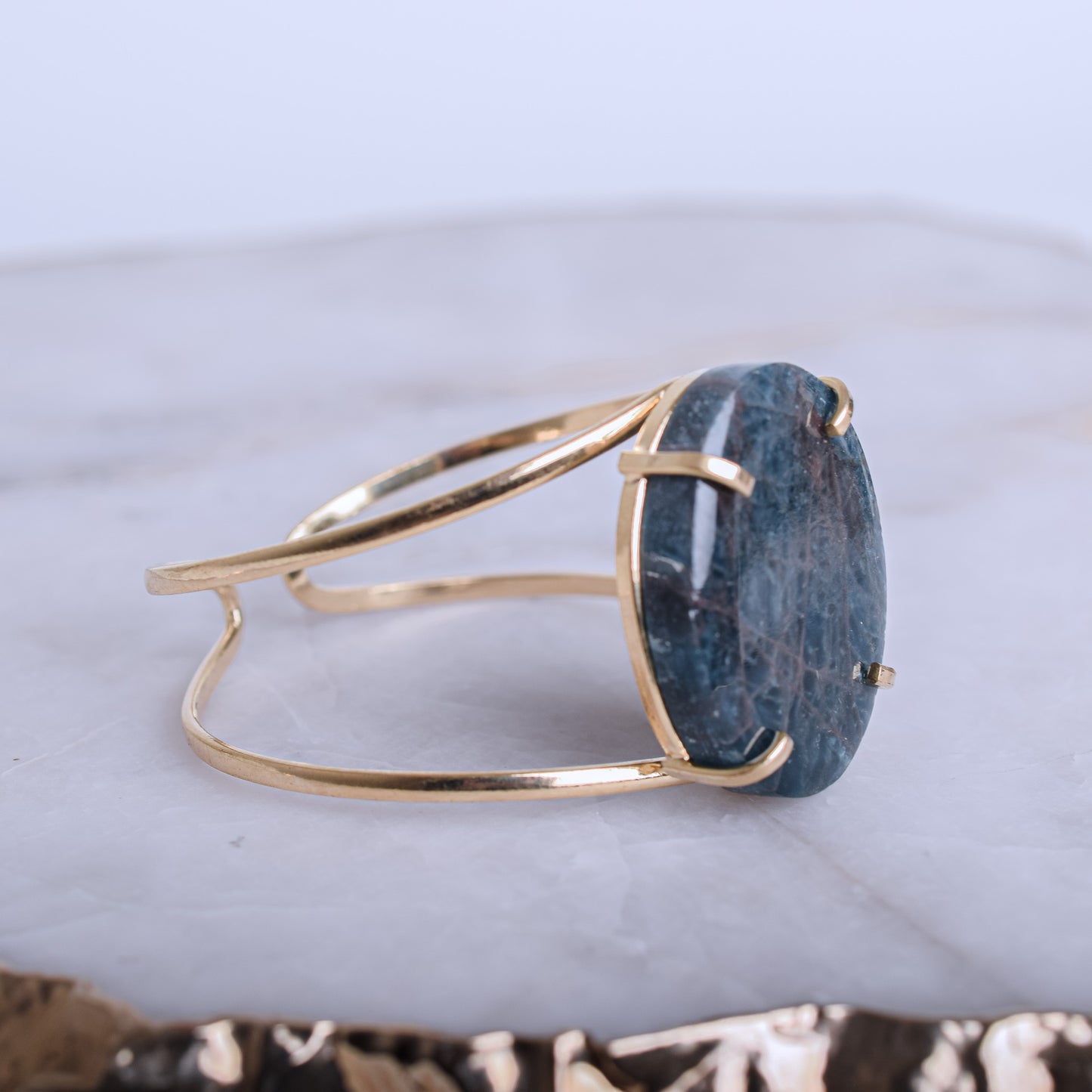 Apatite Gold Plated Bracelet