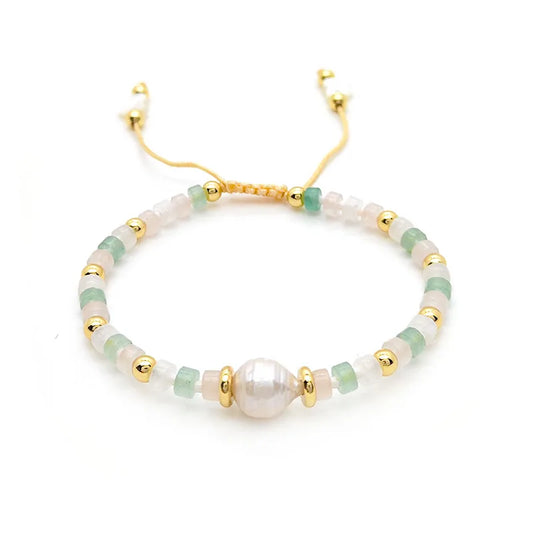Harmony Bracelet – Pearl, Moonstone & Amazonite