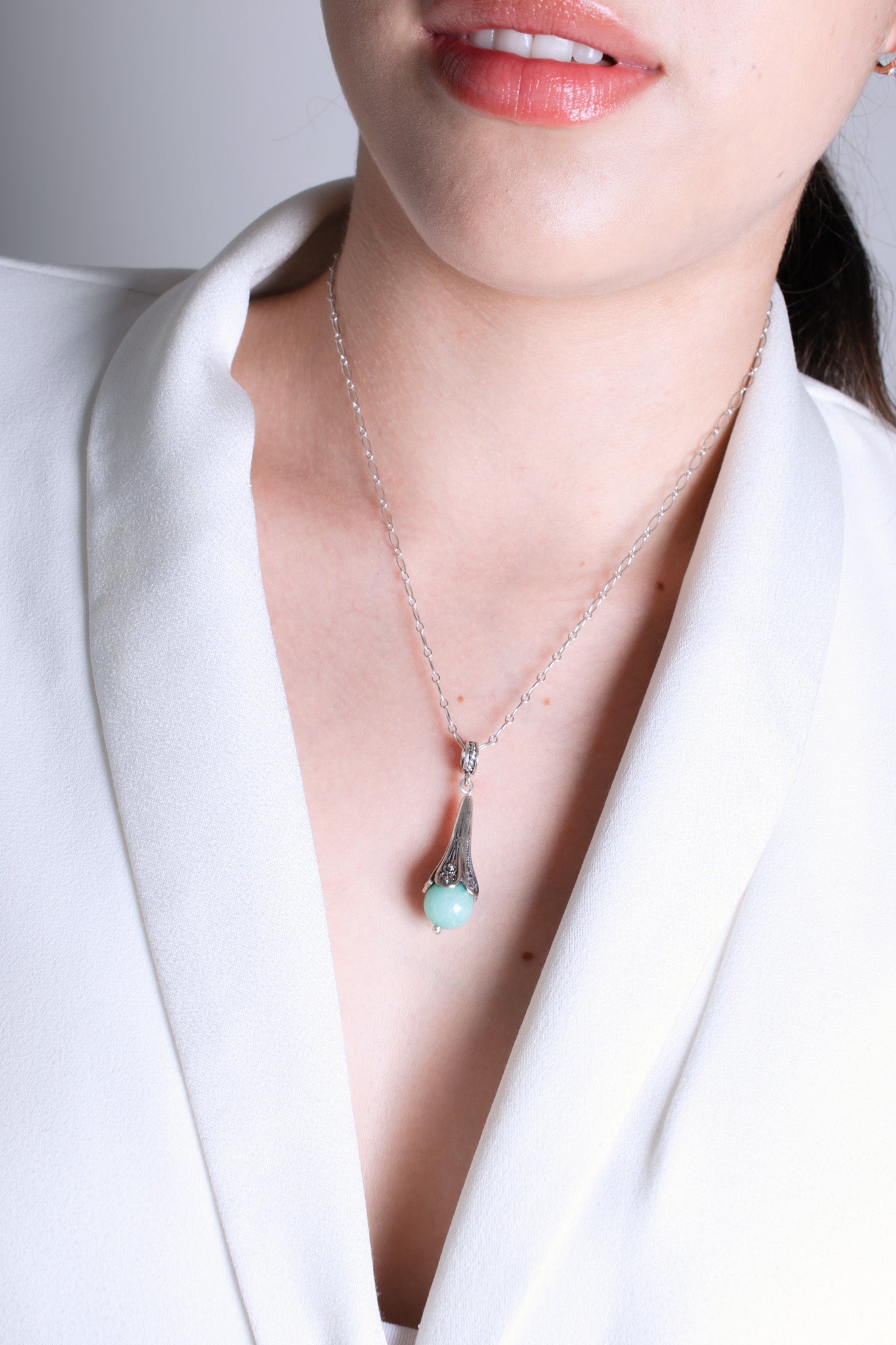 Amazonite Sterling Silver Pendant