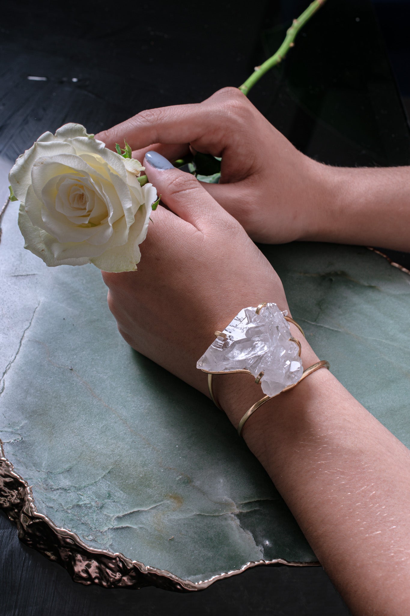 Clear Quartz Bracelet 1